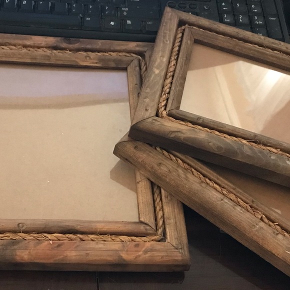no brand Accents Set Of 3 Rustic Wood Frames Poshmark